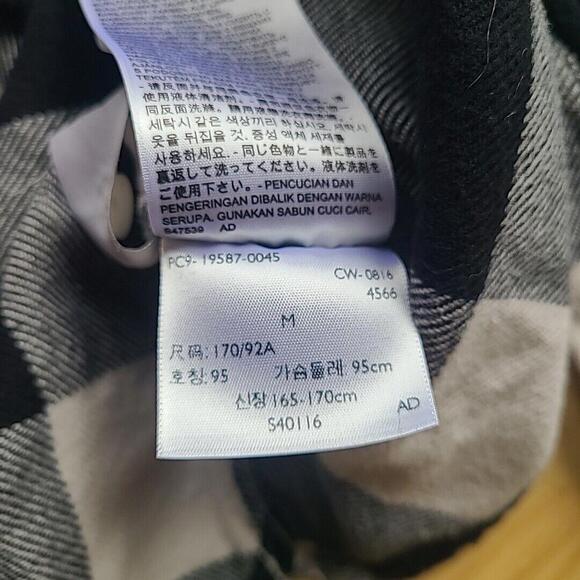 Levi's Classic Plaid Flannel Worker Over Shirt Mens Medium White Cotton  19587 - Picture 8 of 9